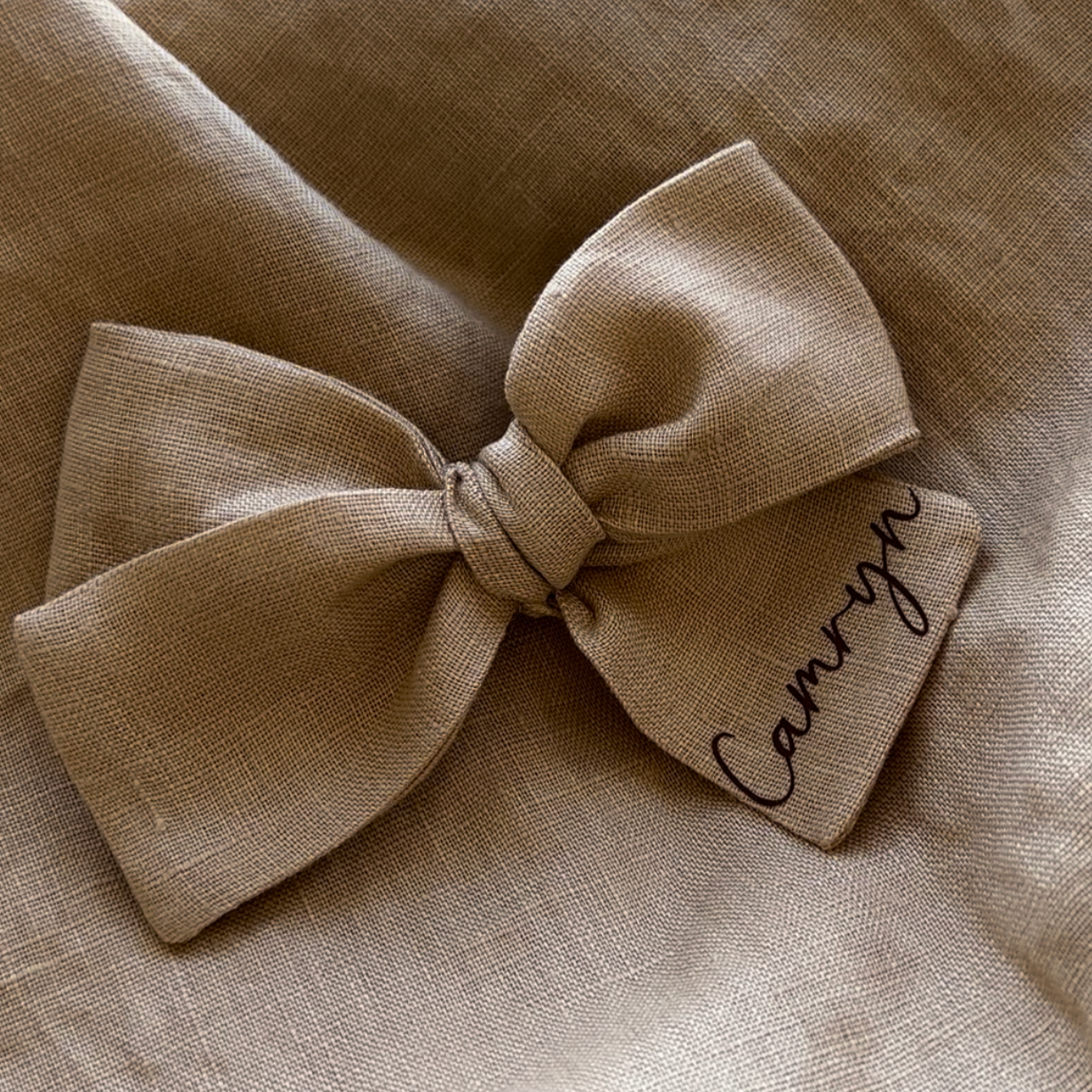 personalized name bow