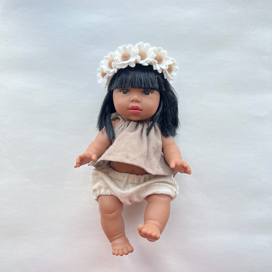 dainty daisy full flower crown