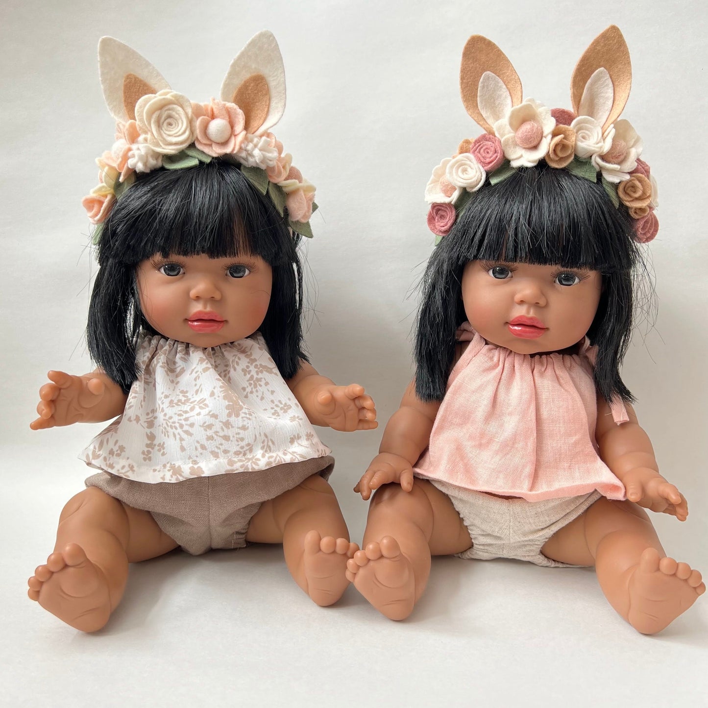 baby linen bunny full crown