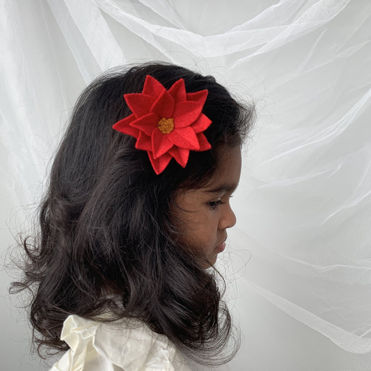 small red poinsettia