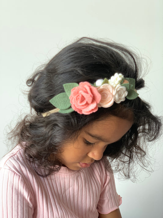 rose blush half crown