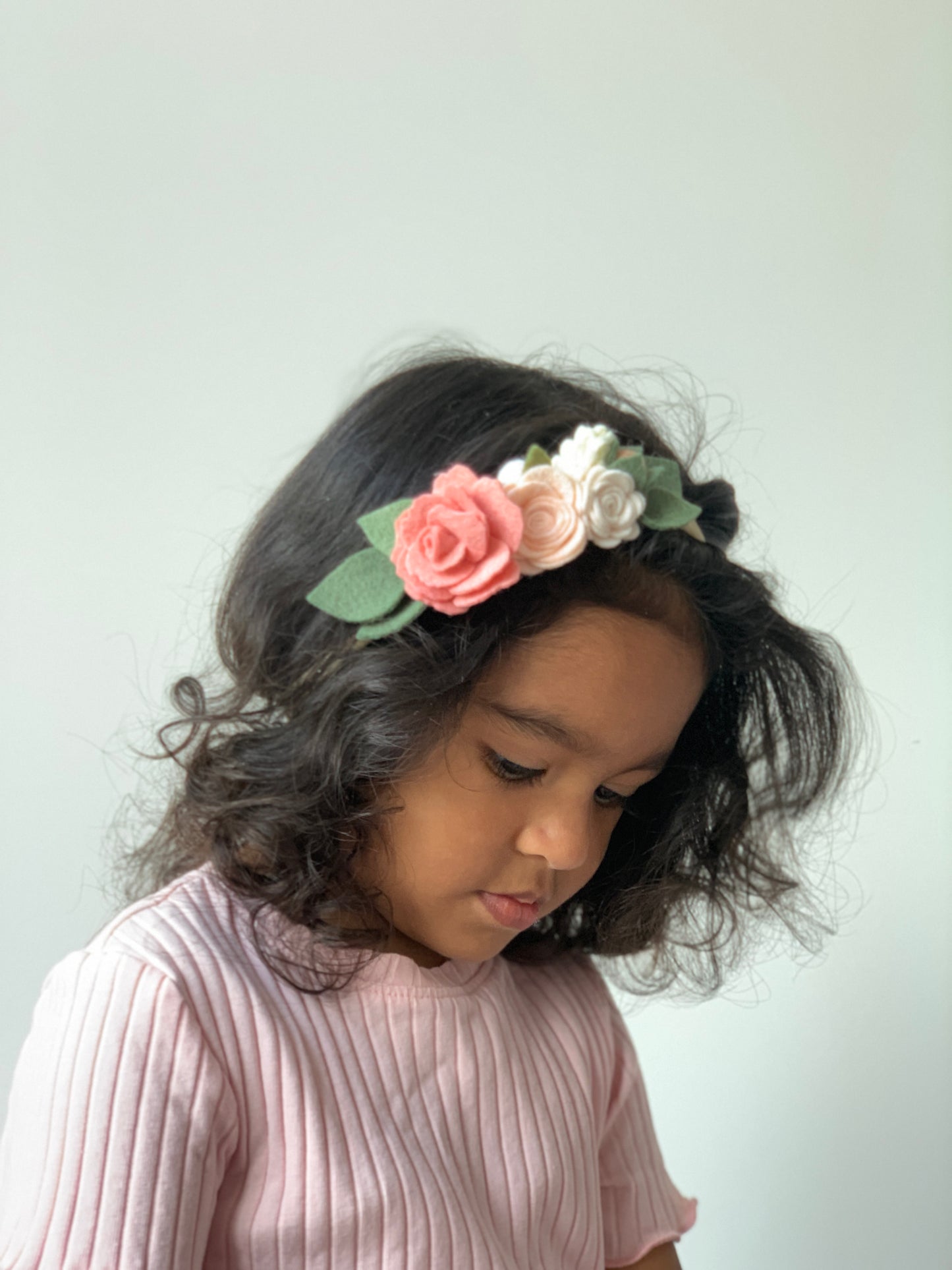 rose blush half crown