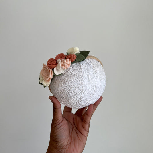 blush rose half crown