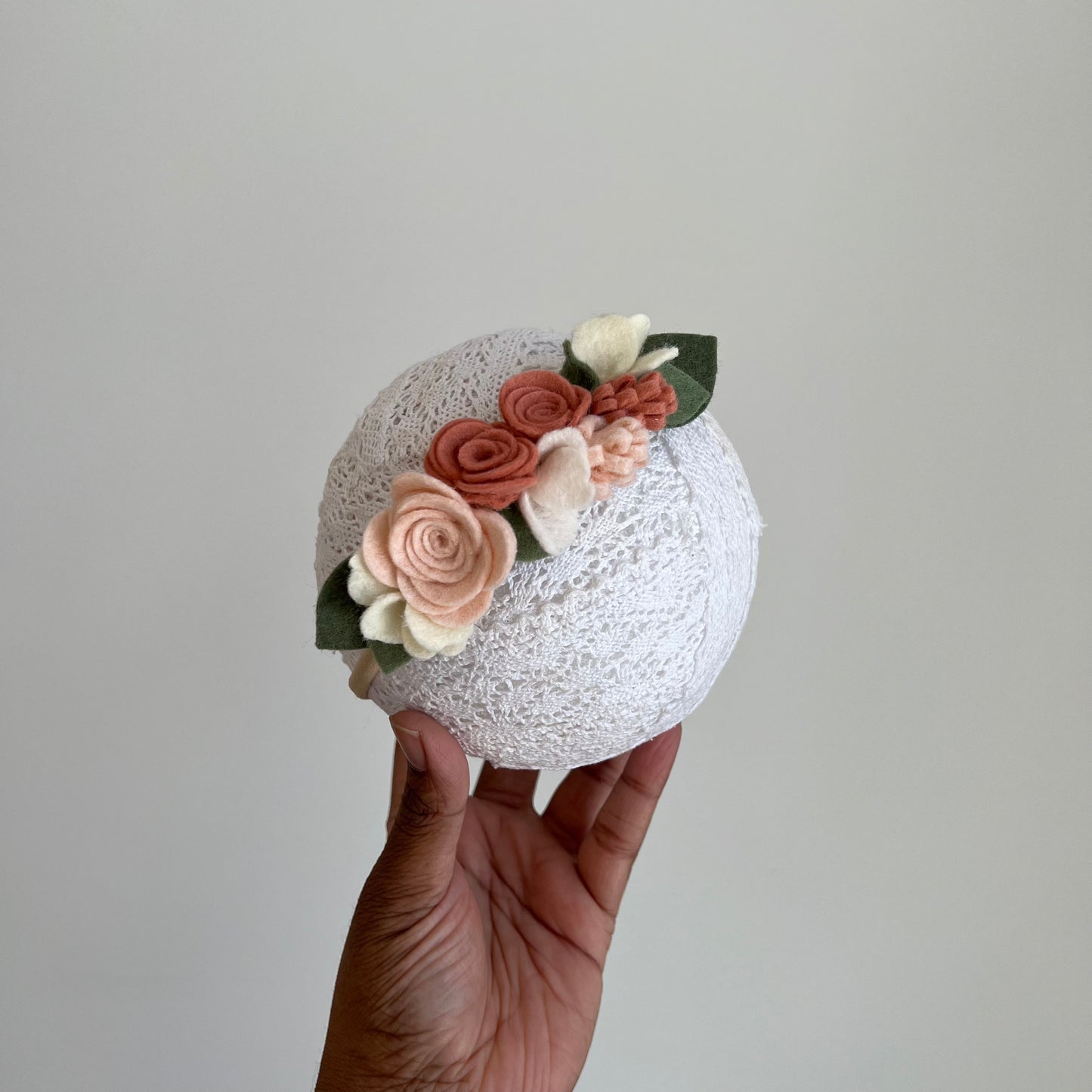 blush rose half crown