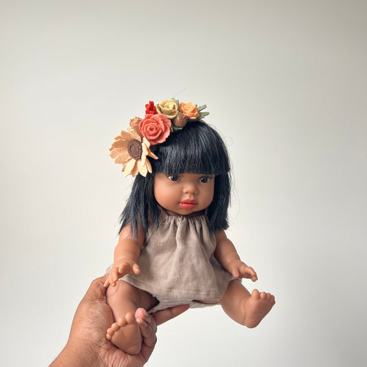 terracotta and bronze half crown