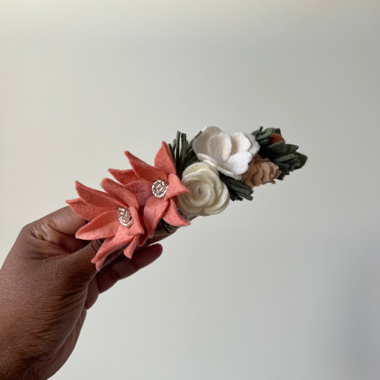 poinsettia half crown