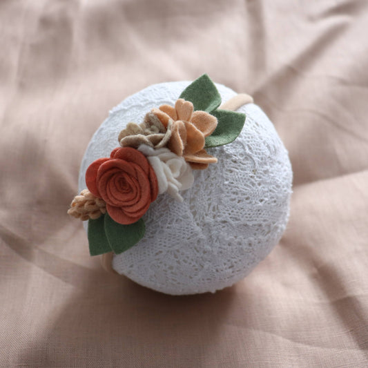 floral half crown | vintage