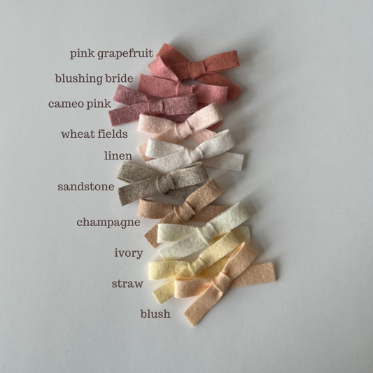 neutral classic bow | small