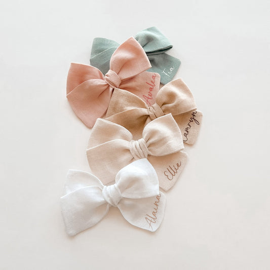 personalized name bow