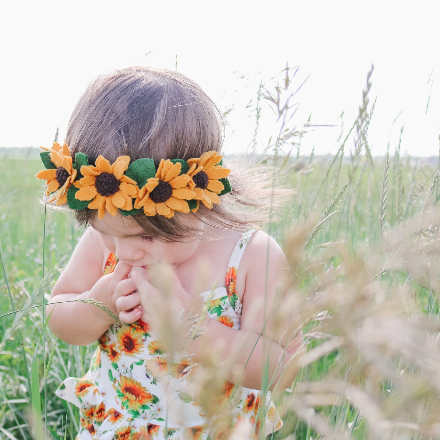wild sunflower crown