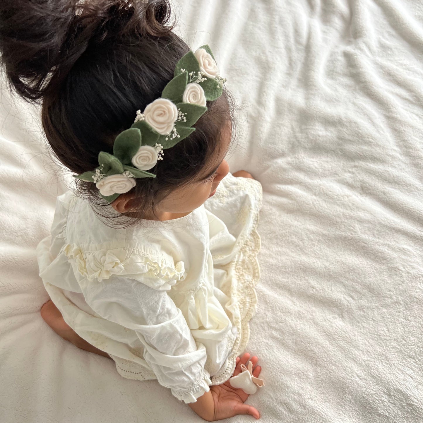 boho rose full flower crown