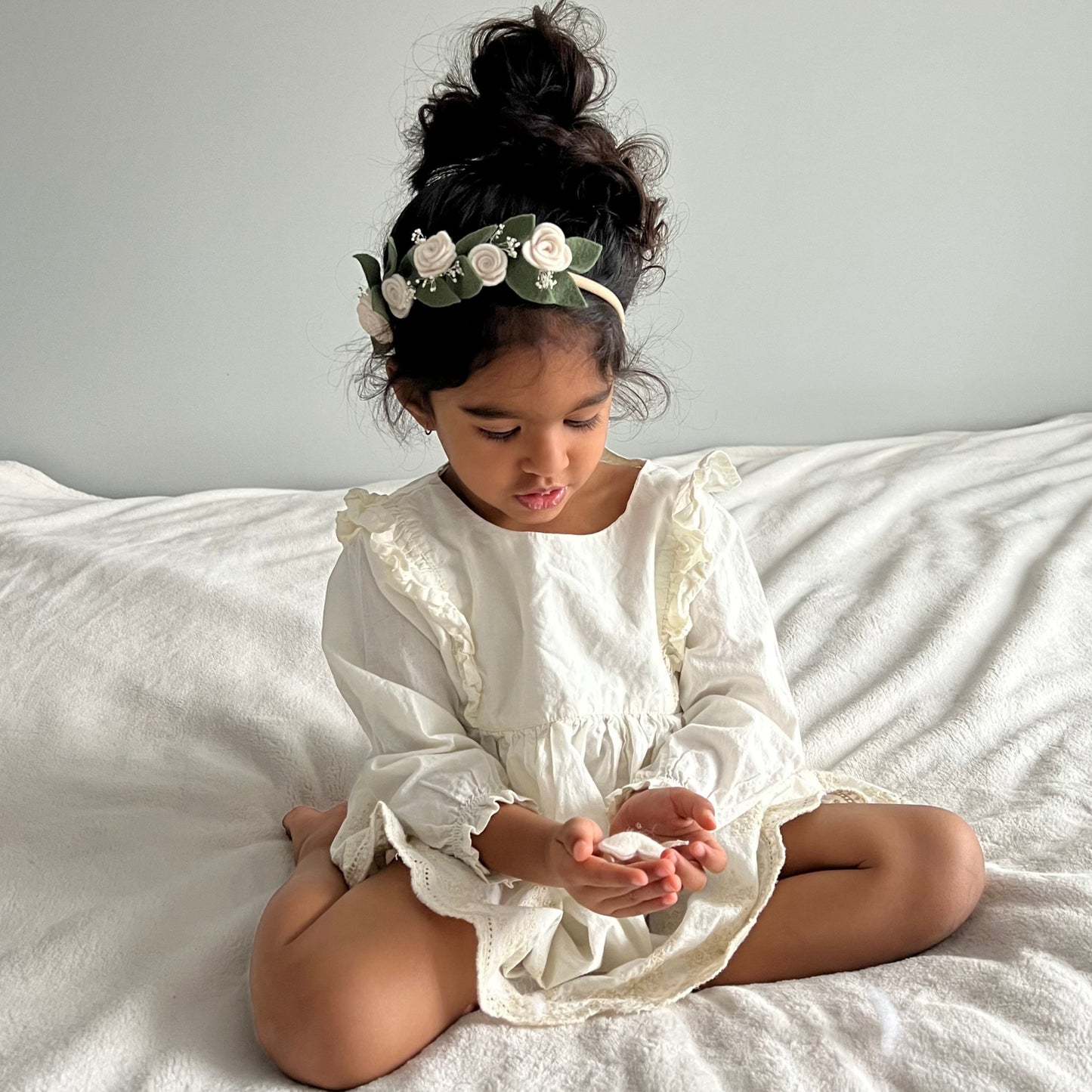 boho rose full flower crown