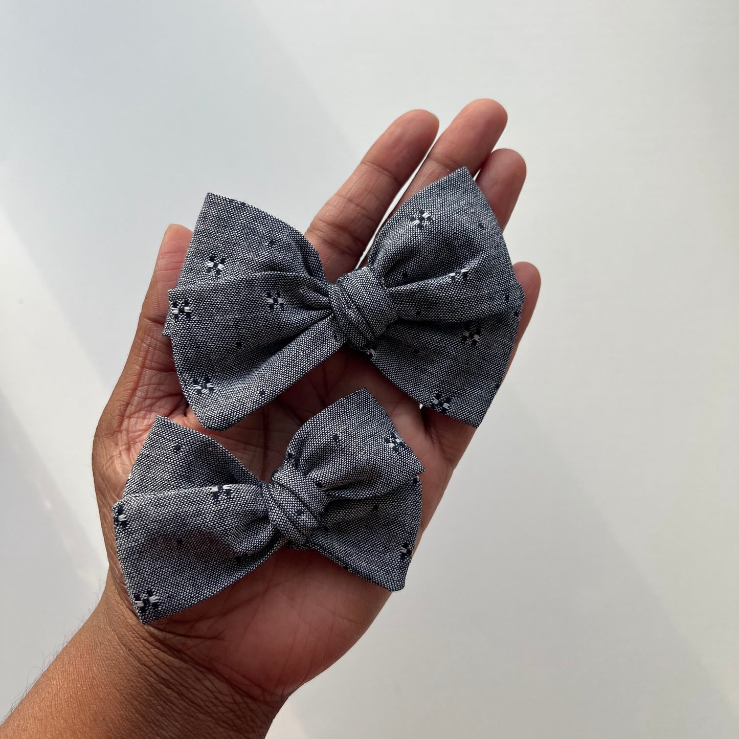 stitched denim