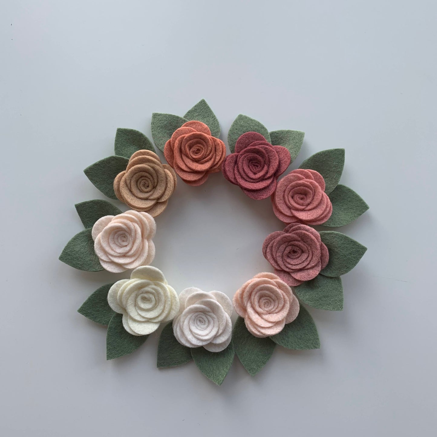 felt single flowers