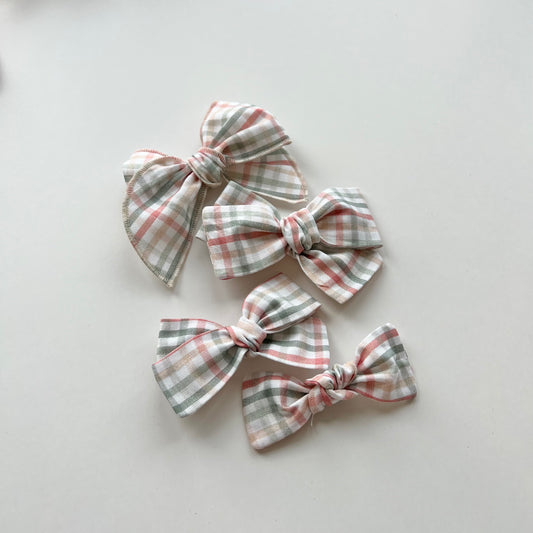 muted gingham
