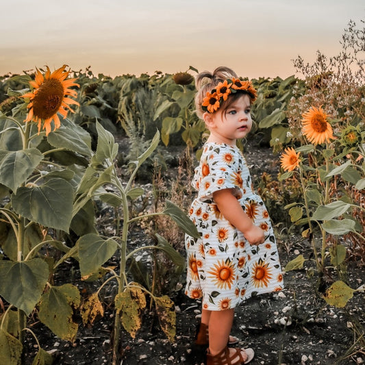 wild sunflower crown