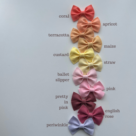 summer little bow | felt