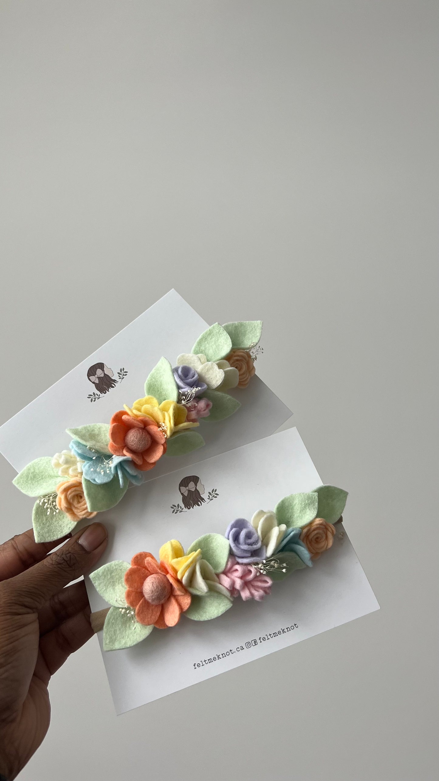pastel spring half crown